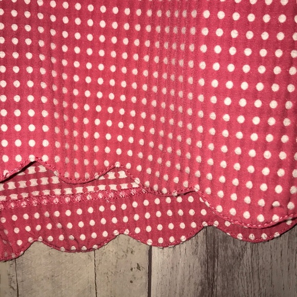 Ann Taylor Signature Coral Scalloped Dotted Shorts - Picture 6 of 8